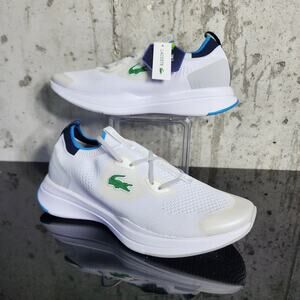 MSRP $125 Lacoste Run Spin Knit Sneaker Men’s 9.5 White New